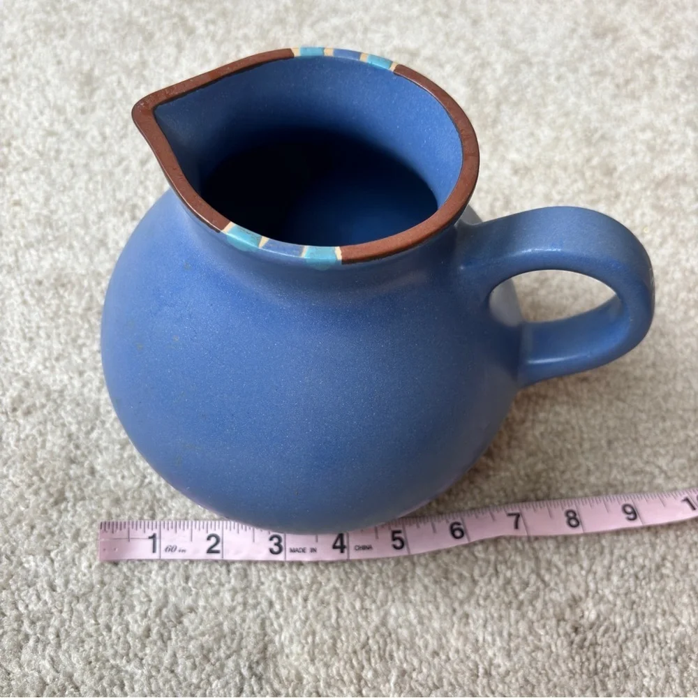 Dansk Mesa Sky Blue Ceramic Pitcher KW Portugal